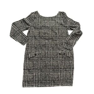 NWT Ann Taylor LOFT Houndstooth‎ Stretch Dress Size 12 Large Pockets V Back